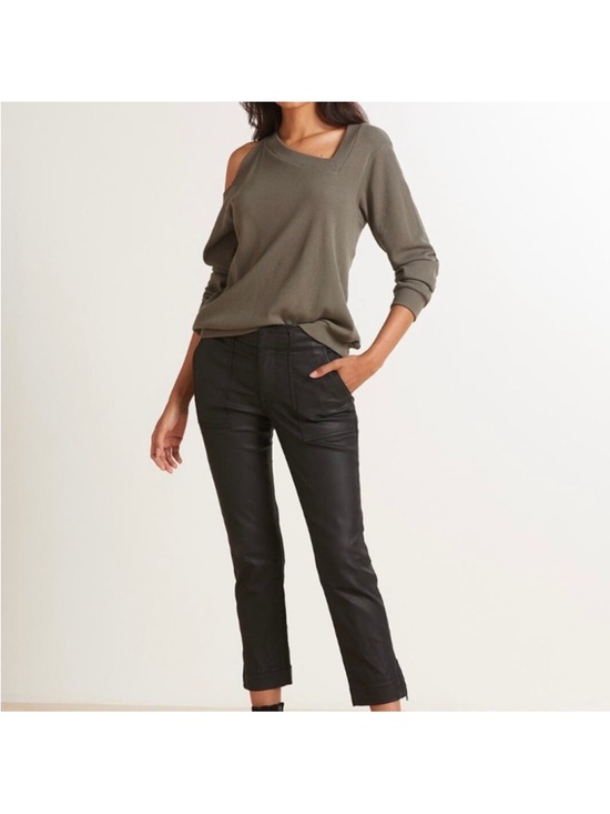Lna Sydney Thermal One Shoulder Olive Top Size Xs Nwt